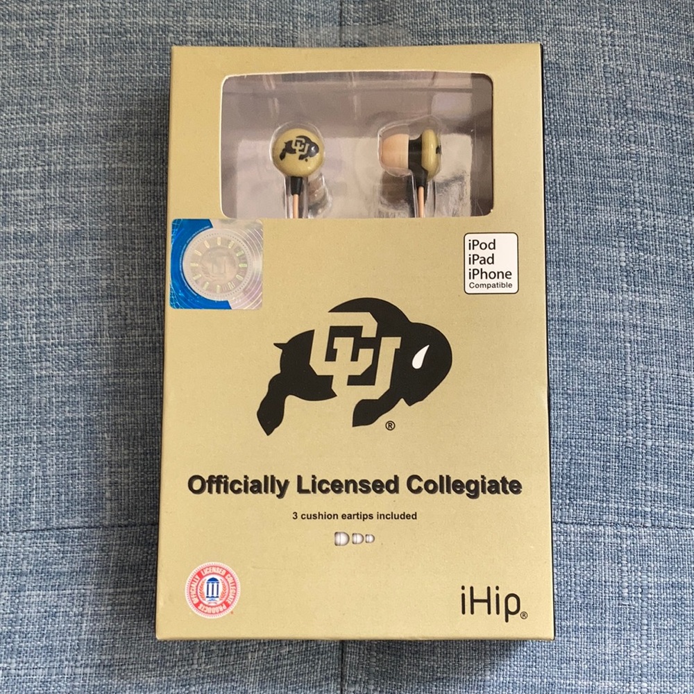 CU earphones University of Colorado Buffalos